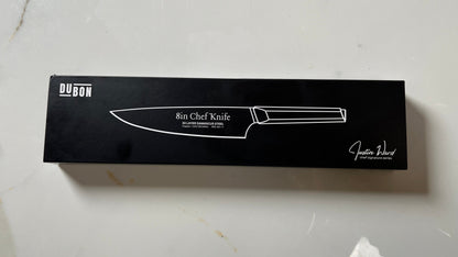 Chef Knife - 8in Damascus Steel & Copper Blade